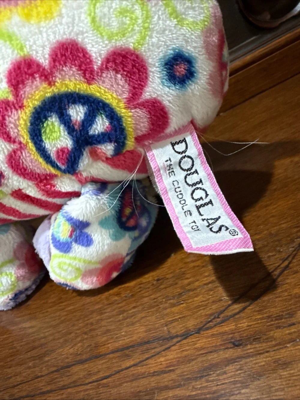 Douglas “Fuzzles” Francisco The Peace Hippo Plush Soft Velvet Material